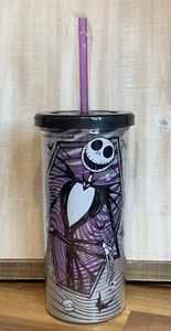 Nightmare Before Christmas 20oz Travel Tumbler Cup Mug w/Straw - Picture 1 of 3