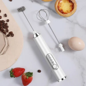 Electric Milk Frother Coffee Whisk Handheld Frappe Latte Hot Chocolate Mixer new - Picture 1 of 15