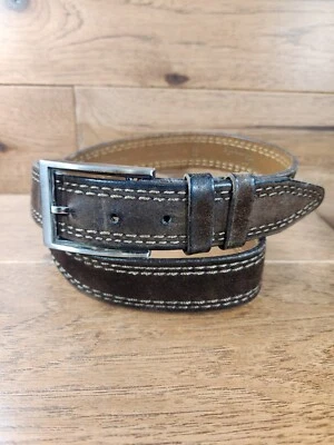 Vintage Allen Edmonds Men's Dark Brown Cashmere Suede 38907 Size 38 Made In USA - Image 1 of 4