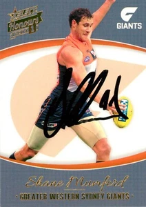 Signed 2014 GWS GIANTS AFL Card SHANE MUMFORD - Picture 1 of 2