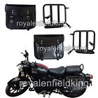Fit For Royal Enfield CLASSIC REBORN 350 "Glossy Black Bags & Pannier Mounting"