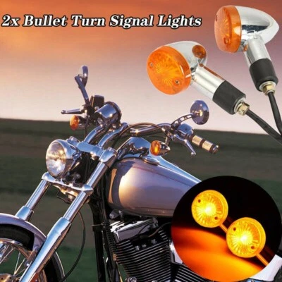 2X Luces de señalización de giro para motocicleta Honda Rebel 250 CMX250C Rebel 450 CMX450C Foto 1 de 4