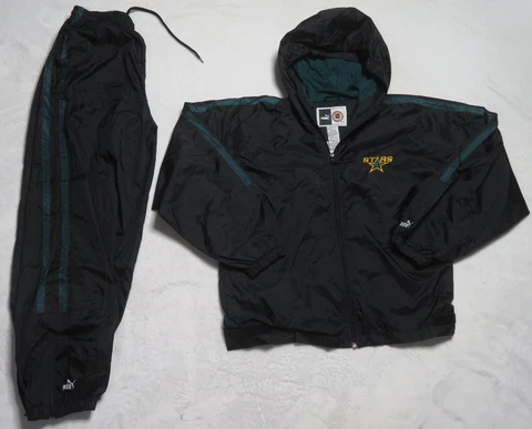 Vintage Dallas Stars PUMA Track Suit Pants Jacket Youth Large Pre Owned 90s Rare Cover