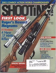 Shooting Times October 2002 Rugers newest magnums new .17 HMR rifles  - Picture 1 of 3