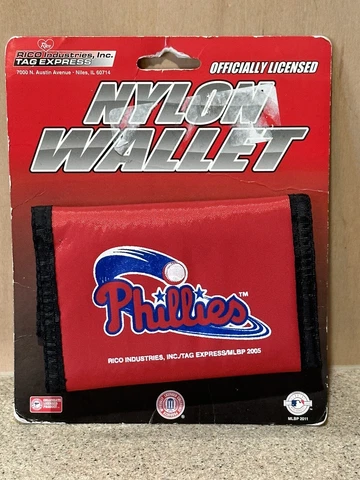 Philadelphia Phillies MLB Nylon Trifold Wallet / NWT Cover