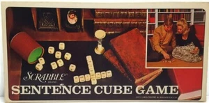 Scrabble Sentence Cube Game Complete Vintage 1971  Selchow & Righter Made in USA - Picture 1 of 4