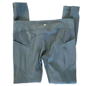 Lululemon Leggings size 8 All The Right Places gray activewear workout Running - Picture 1 of 16