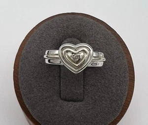 BGE Bradford Exchange My Daughter My Love Diamant Herz 925 Silber Ring Gr. 6 - Bild 1 von 7