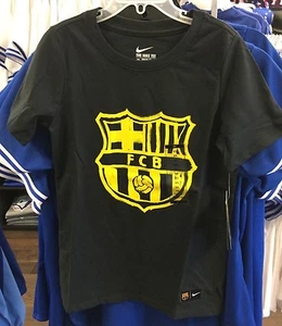 Team Barcelona FC Core Tee Shirt Soccer Blue Small Youth Boys Spanish Soccer - Picture 1 of 2