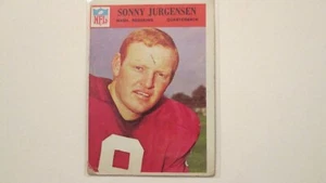 1966 Philadelphia Gum Football Sonny Jurgensen Washington Redskins - Picture 1 of 1