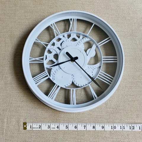 Waltham 12 in. See Thru Faux Gears Wall Clock Cover