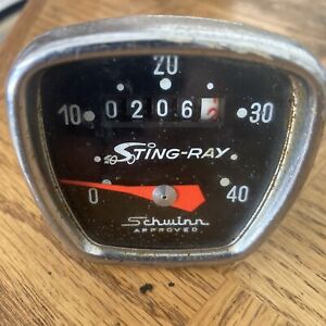Vintage Schwinn Approved Huret Bicycle Speedometer Head Stingray Krate