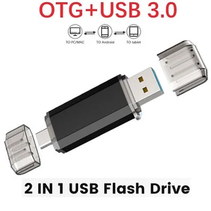 32GB 64GB USB C Dual Flash Drive Memory for USB-C Android Phones iPhone 15 PC - Picture 1 of 13