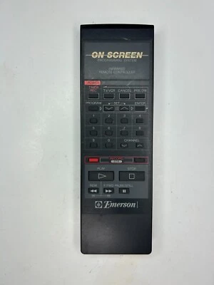 Emerson 70-2091 Remote Control, Black - OEM for VCR875 VCR Player - Image 1 of 2