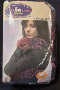 Lara Lamb Mittens Knitting Set Kit With Pattern And Wool  - Picture 1 of 6