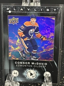 CONNOR MCDAVID----2024-25 UPPER DECK----PLAYLIST----OILERS - Picture 1 of 2