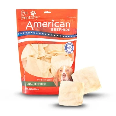 American Beefhide Chips Dog Chew Treats - Natural Flavor, 22 oz - Image 1 of 4