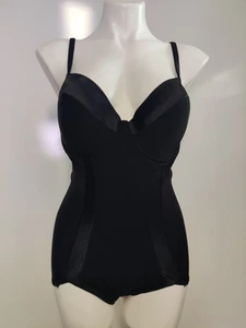 Marilyn Monroe Intimates Ultra Smooth Black Teddy Body Briefer Size XXL - Picture 1 of 14