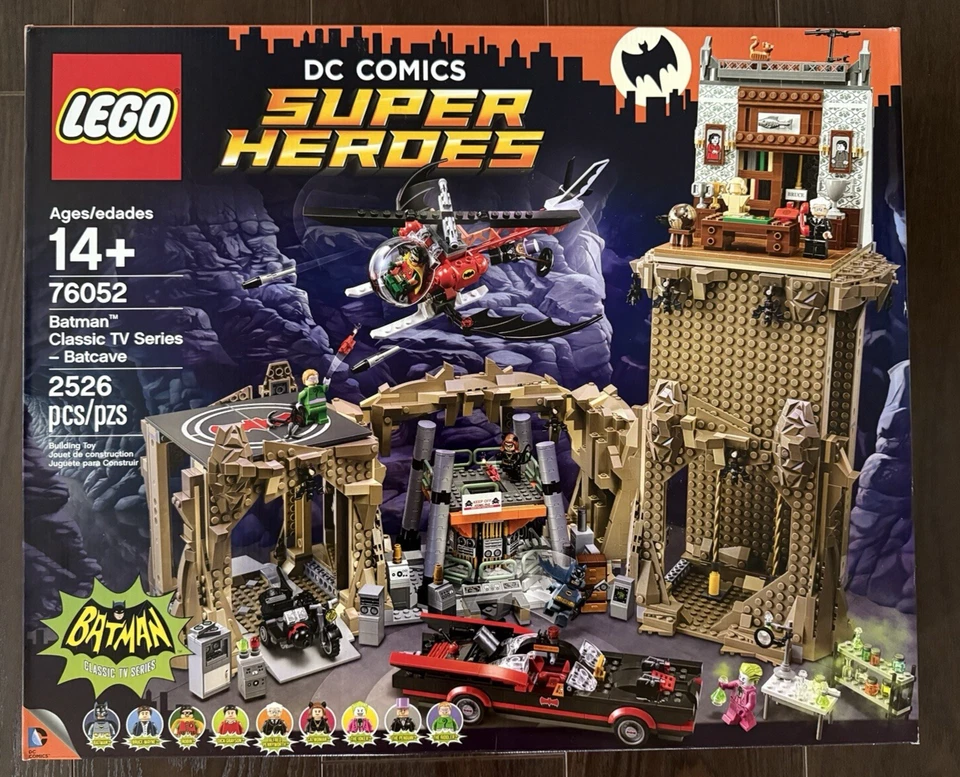 Lego DC Comics Super Heróis Batman Clássico Série de TV Batcave 76052 Novo e Selado - Imagem 1 de 4