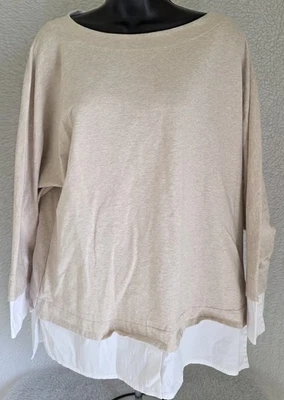 Lafayette 148 New York Womens Sweater Shirt Top Blouse Size M Medium Long Sleeve - Image 1 of 4