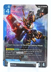 Gundam TCG - UNICORN GUNDAM 02 BANSHEE (DESTROY MODE) GD01-003 (LR) Englisch NM/M - Bild 1 von 1