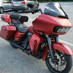 Wicked Red Denim Lower Vented Fairings Kit For 14+ Harley Street Road Glide - Picture 1 of 14