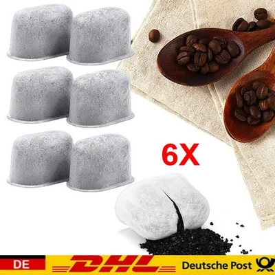 6x Aktivkohlefilter Wasserfilter für Beem Cuisinart Kaffeemaschinen Filte DEU - Bild 1 von 4