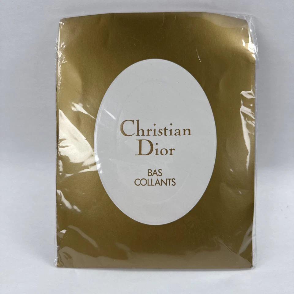 VTG Christian Dior BAS-COLLANTS Pianola 2 Pantyhose Rhinestone-like Design Sz M - Image 1 of 4