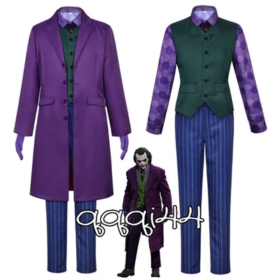 ‌The Dark Knight‌ Heath Ledger Joker Cosplay Suit Costume Accessory Halloween - Image 1 of 4