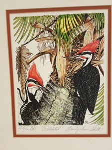 Pileated Woodpecker Print Limited Edition 44/100 Emily Anne Smith - Bild 1 von 11