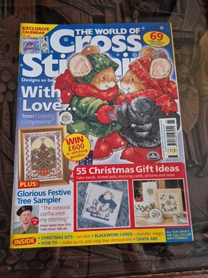 Vintage The World Of Cross Stitch Pattern Magazine Christmas Winter 2002 65 - Image 1 of 4