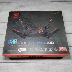 Router para juegos ASUS ROG Rapture WiFi 6 AX (GT-AX6000) puertos WAN/LAN dobles 2,5G - Imagen 1 de 6