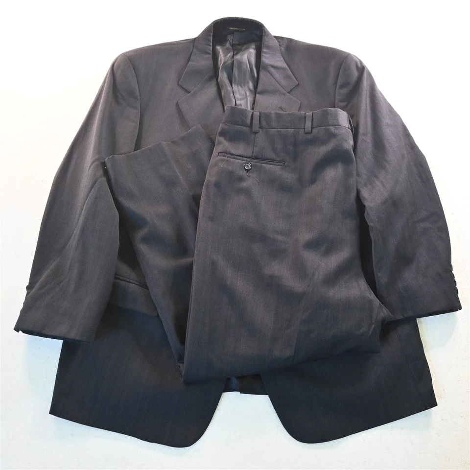 Austin Reed 46R 42x29 Azul Marino 100% Lana Hecho en EE. UU. Para Hombres Chaqueta Pantalones Traje Foto 1 de 4