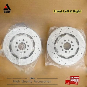 Front Brake Rotors 68306761AA LH & RH For Alfa Romeo Giulia Stelvio Quadrifoglio - Foto 1 di 9