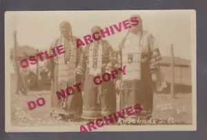 Valentine NEBRASKA RPPC c1920 SIOUX INDIAN CAMP indiani ROSEBUD SOUTH DAKOTA - Foto 1 di 3