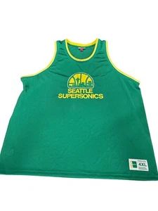 Mens NBA Seattle Supersonics Jersey Sz 4XL Mitchell Ness SI33 - Picture 1 of 5