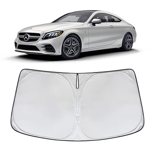 For Mercedes-Benz E200 E250 E300 E350 Car Windshield Sun Shade UV Block Cover - Picture 1 of 12