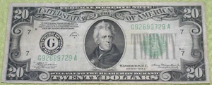1934-A $20 Federal Reserve Note - Average Circulated - Picture 1 of 2