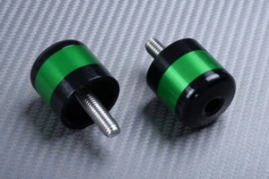 Pareja de Contrapesos Terminales Manillar Verde Ø 31 mm KAWASAKI Z650 2017-2021 - Imagen 1 de 2