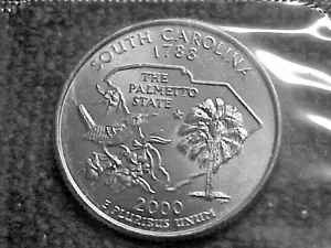 D Carolina del Sur 2000 State Quarter como nuevo conjunto bu en violonchelo - Imagen 1 de 3