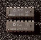 (2x) Puce de synchronisation générateur d'horloge CSG 8701 pour Commodore 64/128, pièce d'origine