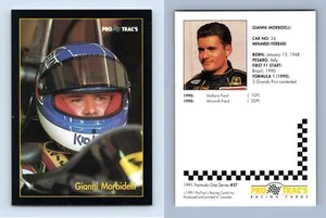 Gianni Morbidelli #57 Formula 1 Pro Trac's 1991 Premier Racing Card - Picture 1 of 1