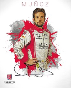 Carlos Munoz Andretti Racing - Hero Card (AUTOGRAPHED)