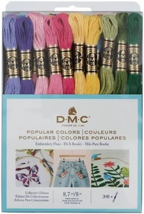 DMC Embroidery Floss 36 Color Pack 8.7 Yards Each Reliable Strong Colorfast - Picture 1 of 1