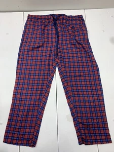 Real Essentials Mens Blue Red Plaid Pajama Pants Size XXXL - Picture 1 of 5
