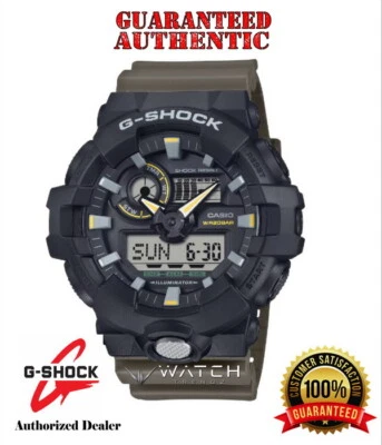 Casio G-Shock GA710TU-1A3 Utilitarian Style Black and Beige Analog Digital Watch - Image 1 of 3
