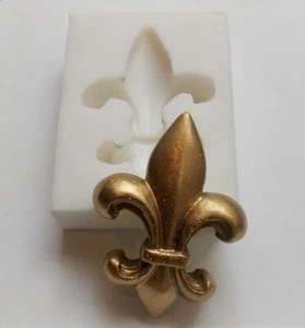 Proyectos de muebles decorativos artes y oficios molde de goma de silicona flor de lis - Imagen 1 de 1