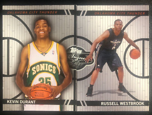 2008-09 Topps Co Signers Silver Russell Westbrook Rookie Kevin Durant /899