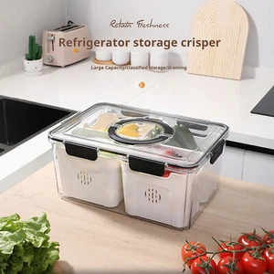 Food Storage Container Kitchen Organizer Box Storage Plastic Sealed - Picture 1 of 14