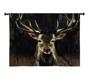35x35 YOUNG BUCK Deer Wildlife Tapestry Wall Hanging - Picture 1 of 1